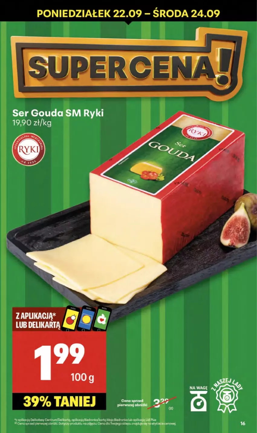 Gazetka promocyjna Delikatesy Centrum - Franczyza DC38 Czwartek - ważna 18.09 do 24.09.2025 - strona 16 - produkty: Gouda, Koc, Rum, Ser
