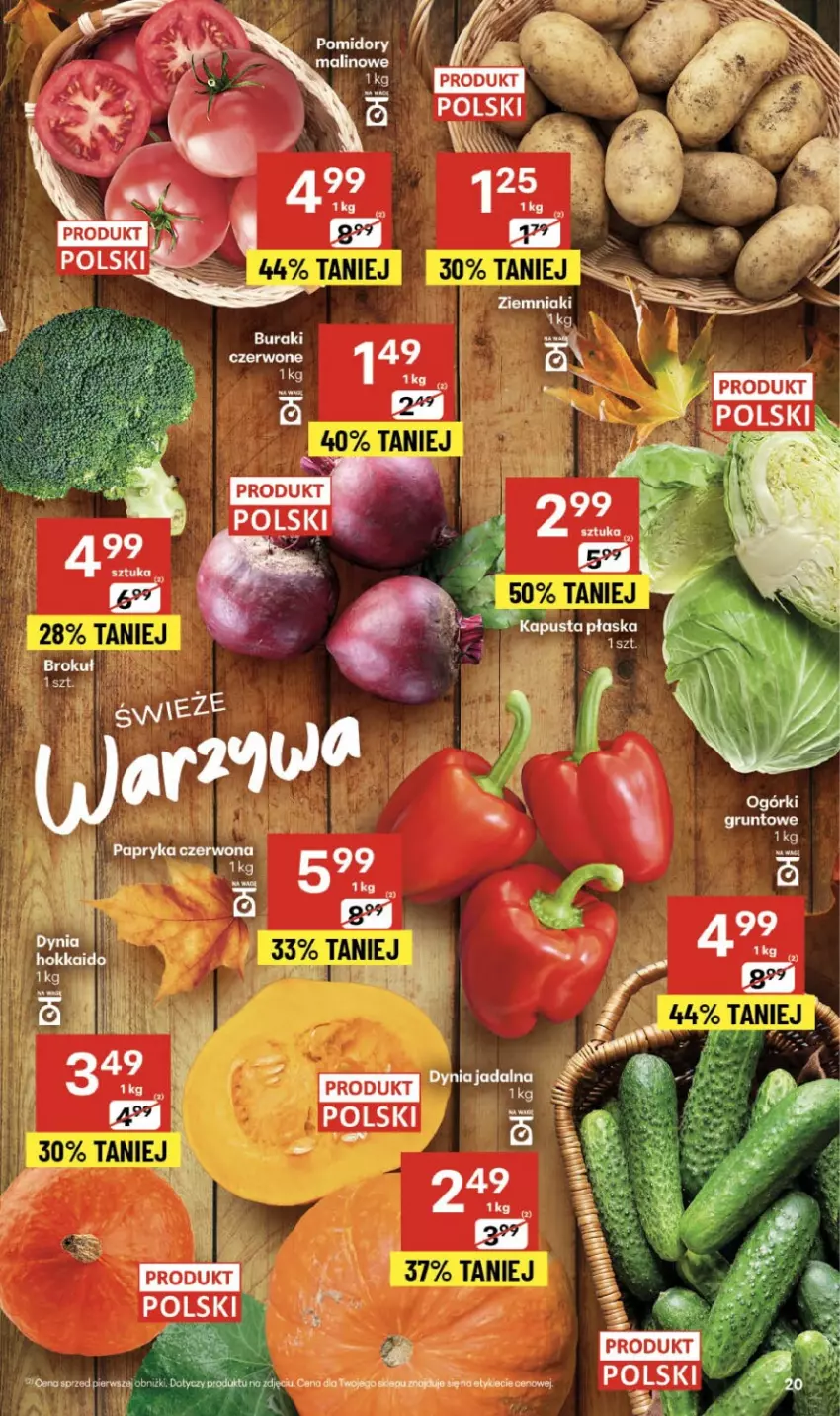 Gazetka promocyjna Delikatesy Centrum - Franczyza DC38 Czwartek - ważna 18.09 do 24.09.2025 - strona 20 - produkty: Papryka, Papryka czerwona, Ziemniaki