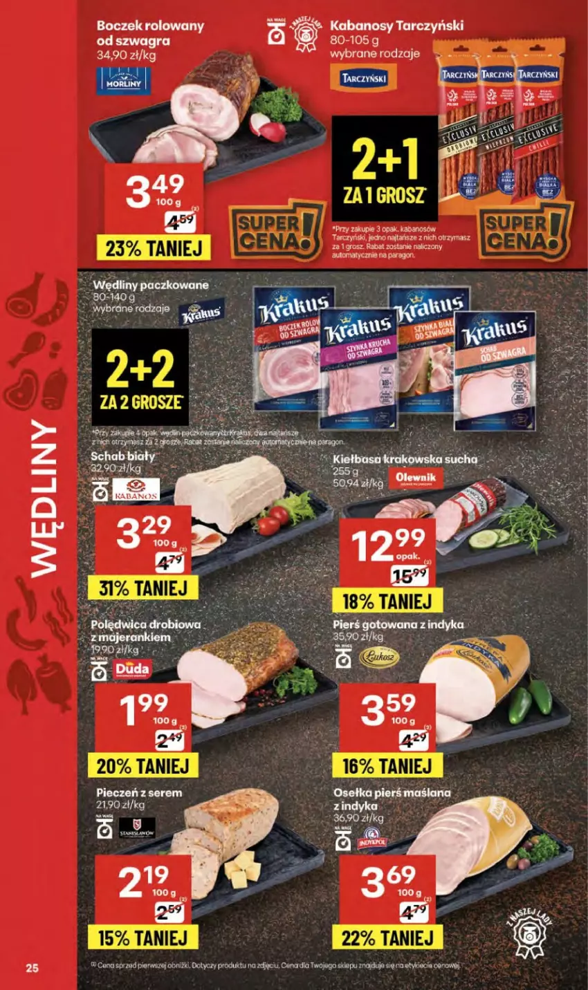 Gazetka promocyjna Delikatesy Centrum - Franczyza DC38 Czwartek - ważna 18.09 do 24.09.2025 - strona 25 - produkty: Acer, Gra, Kabanos, LANA, Tarczyński