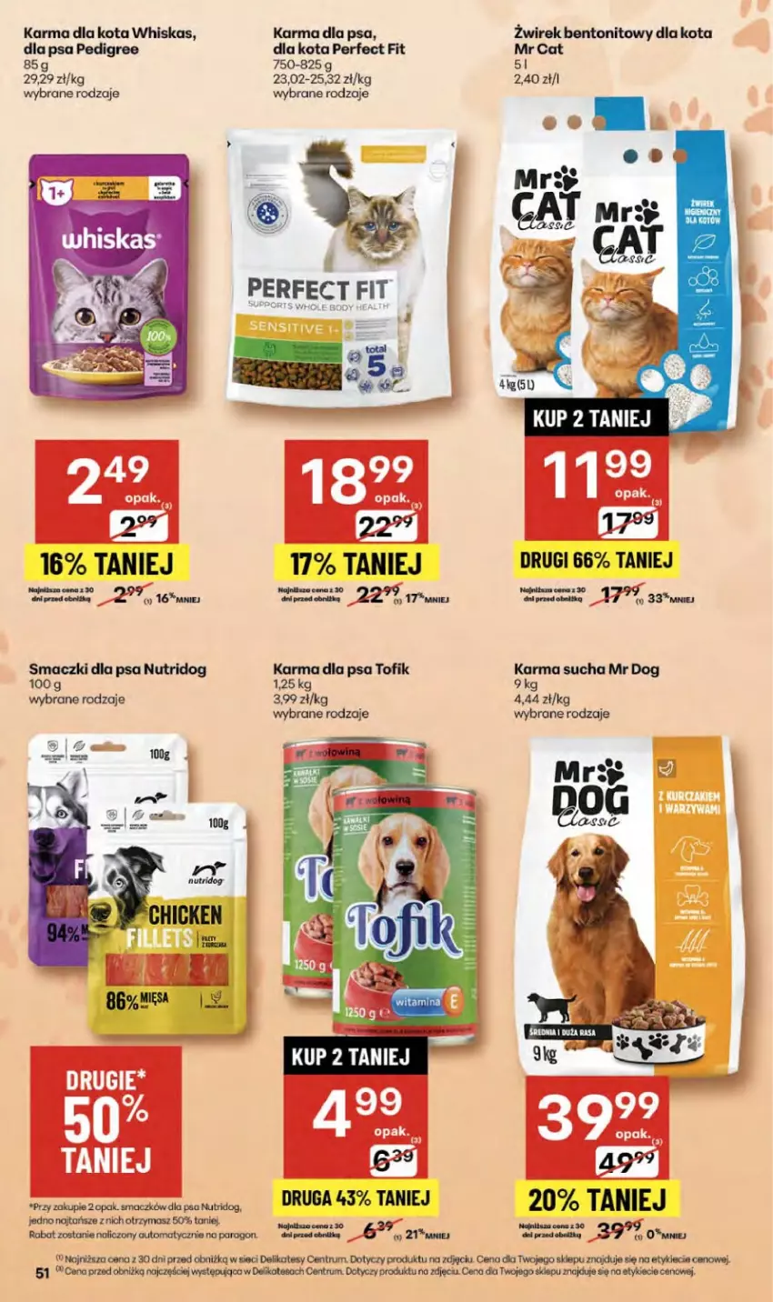 Gazetka promocyjna Delikatesy Centrum - Franczyza DC38 Czwartek - ważna 18.09 do 24.09.2025 - strona 51 - produkty: Pedigree, Rum, Whiskas