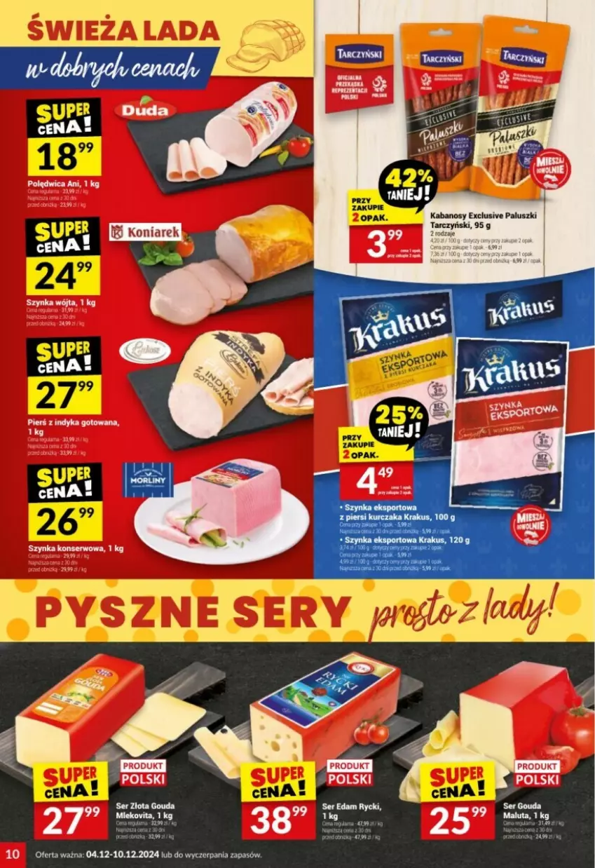 Gazetka promocyjna Twoj Market - ważna 04.12 do 10.12.2024 - strona 2 - produkty: Kabanos, Ser, Szynka, Szynka konserwowa, Tarczyński