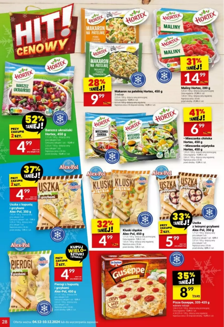 Gazetka promocyjna Twoj Market - ważna 04.12 do 10.12.2024 - strona 21 - produkty: Hortex, Maliny, Pizza