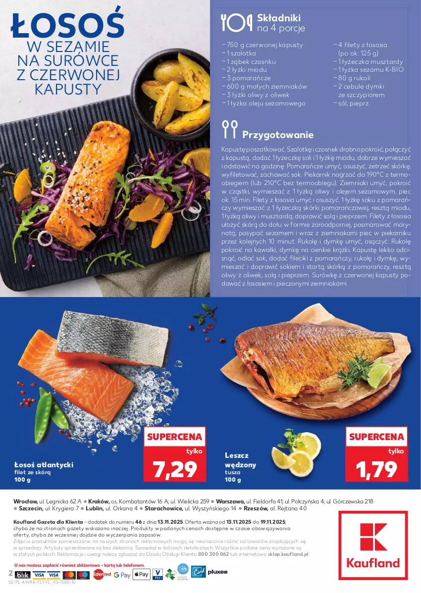 Gazetka promocyjna Kaufland - Kaufland - ważna 13.11 do 19.11.2025 - strona 2 - produkty: Czosnek, Fa, Kapustą, Kawa, Mus, Olej, Orka, Piec, Piekarnik, Pieprz, Pomarańcze, Por, Sezam, Sok, Sól, Sos, Szal, Tusz, Wagi, Ziemniaki