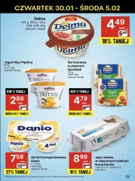 Gazetka promocyjna Delikatesy Centrum - NOWA GAZETKA Delikatesy Centrum od 30 stycznia! 30.01-5.02.2025 - Gazetka - ważna od 05.02 do 05.02.2025 - strona 23 - produkty: Ser, Piątnica, Jaja, Jogurt, Serek homogenizowany, Serek, Danio, Delma