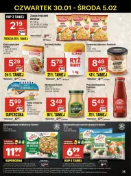 Gazetka promocyjna Delikatesy Centrum - NOWA GAZETKA Delikatesy Centrum od 30 stycznia! 30.01-5.02.2025 - Gazetka - ważna od 05.02 do 05.02.2025 - strona 25 - produkty: Makaron, Dawtona, Sos, Ser, Ryż, Rum, Mus, Gry, Zupa, Tagliatelle, Rosół, Sonko, Spichlerz Rusiecki, Kamis, Kasza, Olej, Orka, Kasza gryczana, Mięso, Ryż biały, Szpinak, Dania gotowe, Musztarda, Hortex