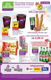 Gazetka promocyjna Stokrotka - Stokrotka Express - Gazetka - ważna od 27.09 do 27.09.2023 - strona 1 - produkty: Piwo, Por, Kawa, Perła, 7 Days, Rogal, Wino, Kakao, Napój