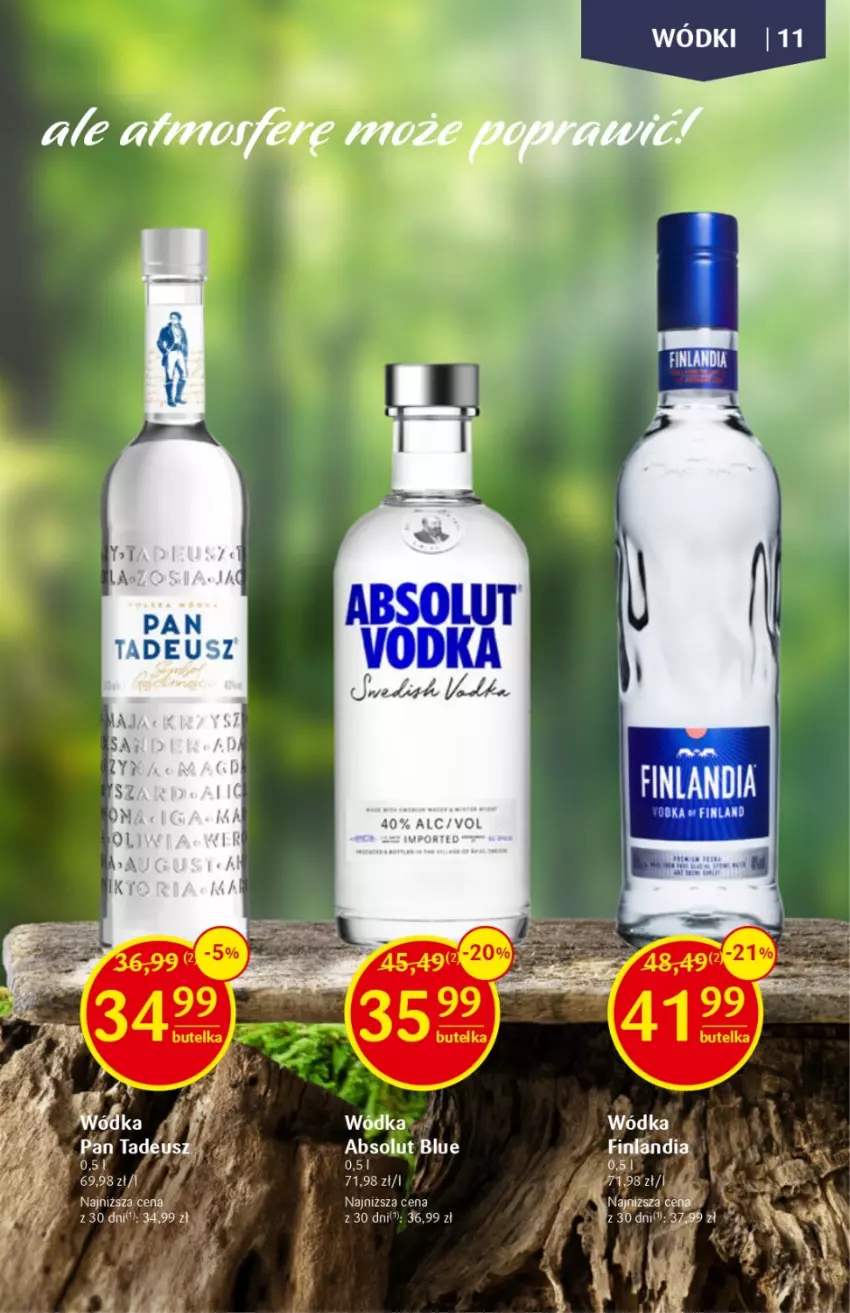 Gazetka promocyjna Delikatesy Centrum - DeliBarek DC10/DC11 - ważna 09.03 do 22.03.2023 - strona 11 - produkty: Absolut, Fa, Finlandia, Wódka