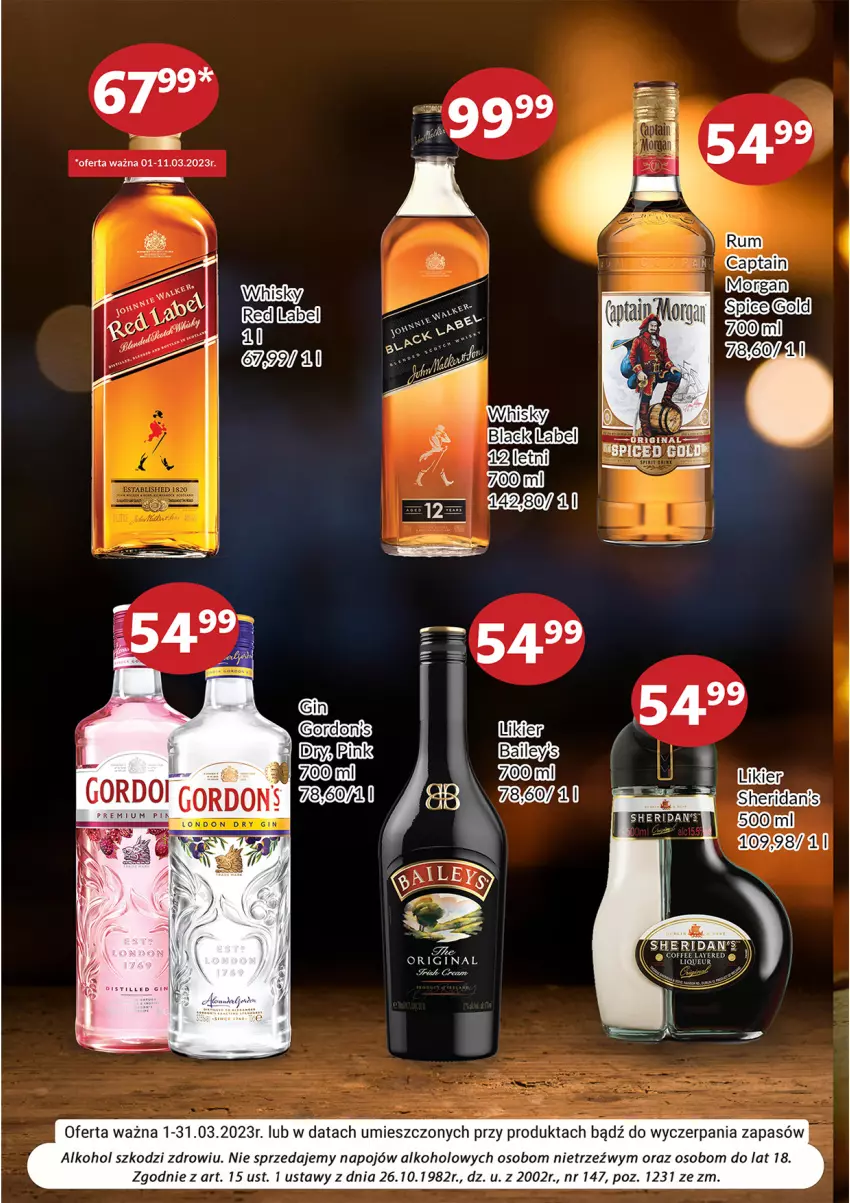 Gazetka promocyjna Prim Market - ważna 01.03 do 31.03.2023 - strona 2 - produkty: Fa, Gin, Lack, Rum, Sheridan's, Whisky