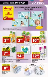 Gazetka promocyjna Biedronka - Od Czwartku - Gazetka - ważna od 23.04 do 23.04.2025 - strona 74 - produkty: Mus, Pampers, Pieluchy, Ozdoba, Dada, Chusteczki, Dzieci, Kubuś, LG