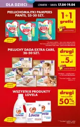 Gazetka promocyjna Biedronka - Od Czwartku - Gazetka - ważna od 23.04 do 23.04.2025 - strona 75 - produkty: Por, Pampers, Lovela, Proszek do prania, Hipoalergiczny proszek
