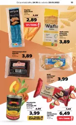 Gazetka promocyjna Netto - Artykuły spożywcze - Gazetka - ważna od 29.10 do 29.10.2022 - strona 15 - produkty: Hamburger, Wafle, Burger, Syrop, Brzoskwinie, Dan Cake, Chleb