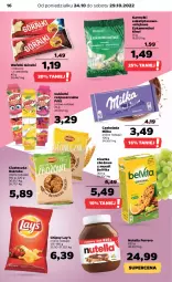 Gazetka promocyjna Netto - Artykuły spożywcze - Gazetka - ważna od 29.10 do 29.10.2022 - strona 16 - produkty: BelVita, Ciastka, Nutella, Cukier, Chipsy, Vita C, Czekolada, Ferrero, Cukierki, Lay’s, Góralki, Milka