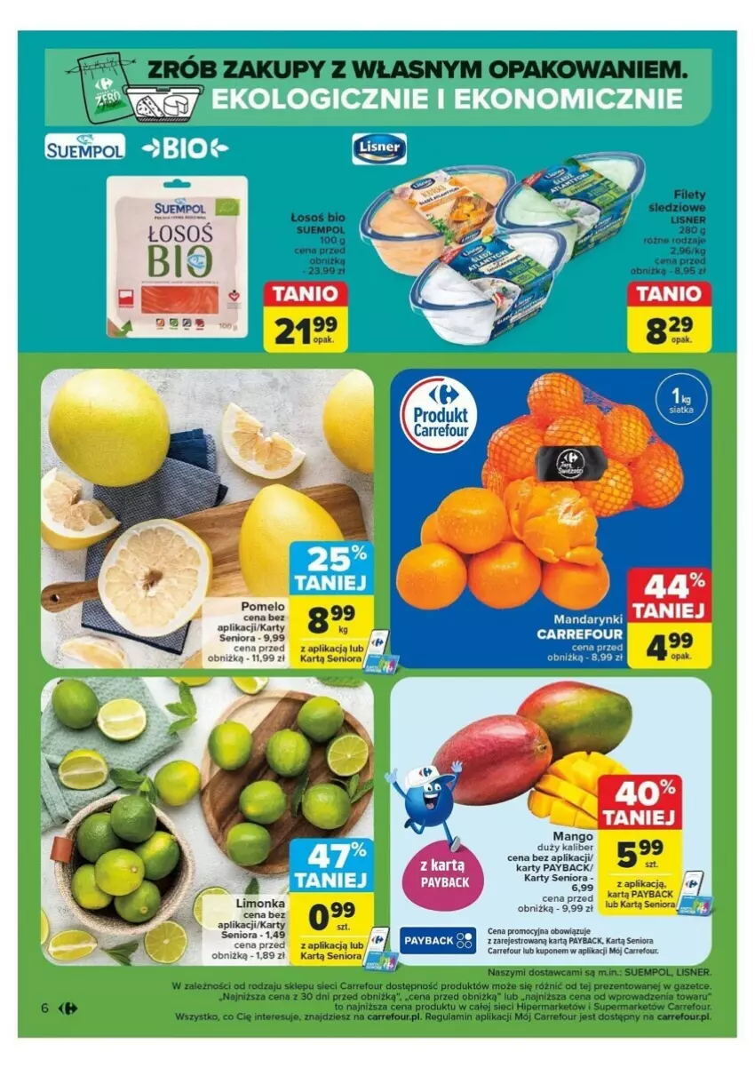 Gazetka promocyjna Carrefour - ważna 18.11 do 23.11.2024 - strona 40 - produkty: Limonka, Lisner, Pomelo, Por, Suempol