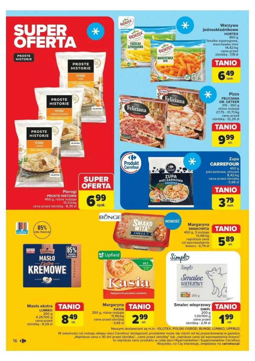 Gazetka promocyjna Carrefour - ważna 18.11 do 23.11.2024 - strona 8 - produkty: Margaryna, Masło, Ogród, Smakowita, Smalec, Zupa