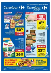 Gazetka promocyjna Carrefour - Gazetka - ważna od 23.11 do 23.11.2024 - strona 1 - produkty: Kurczak, Kawa rozpuszczalna, Persil, Kawa, Jacobs, Kapsułki do prania, Kalendarz, Fa