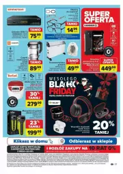 Gazetka promocyjna Carrefour - Gazetka - ważna od 23.11 do 23.11.2024 - strona 31 - produkty: Grzejnik, Top, Sok, Ser, Rum, Por, Gra, Acer, Słuchawki, Czajnik, Kosz, Tran, Szynka, Tefal, Termowentylator, Maszynka, Maszynka do golenia, Braun, LG, HP, Fa