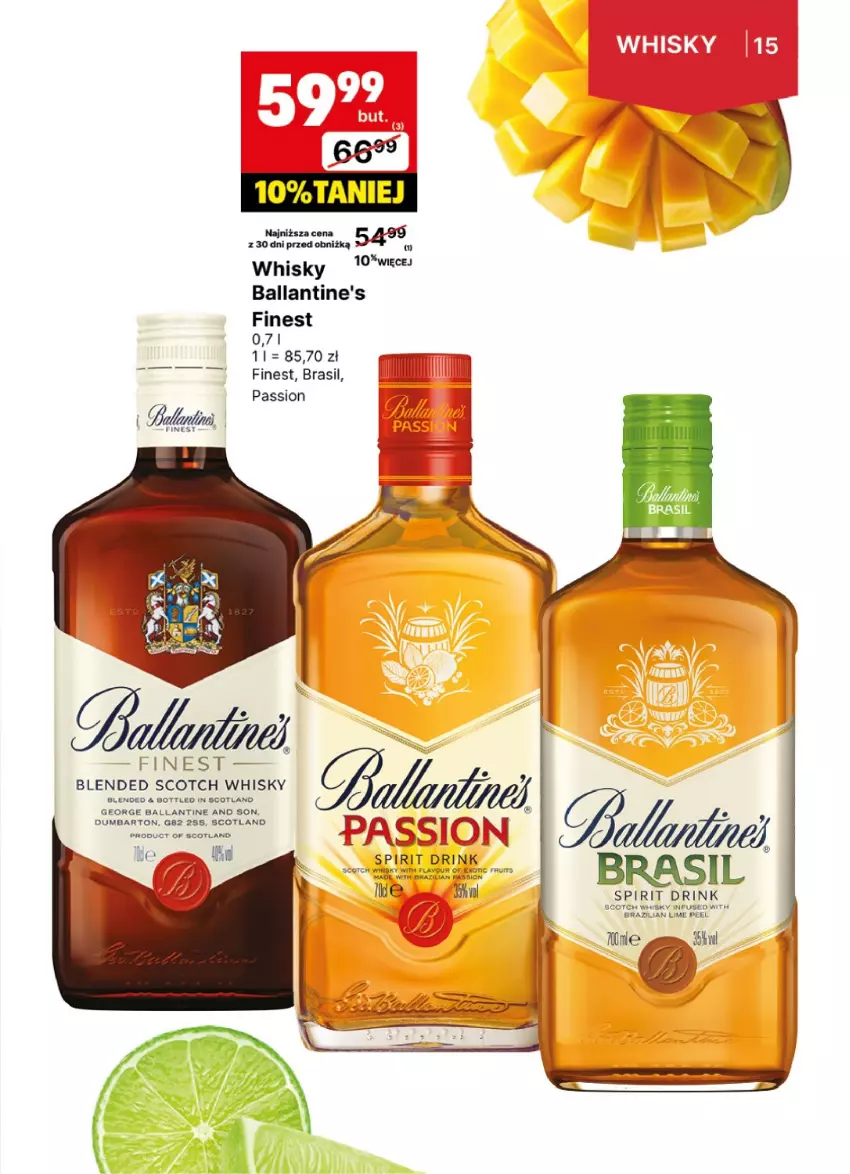 Gazetka promocyjna Delikatesy Centrum - DeliBarek DC47-DC48 - ważna 18.11 do 01.12.2024 - strona 15 - produkty: Ballantine's, Whisky