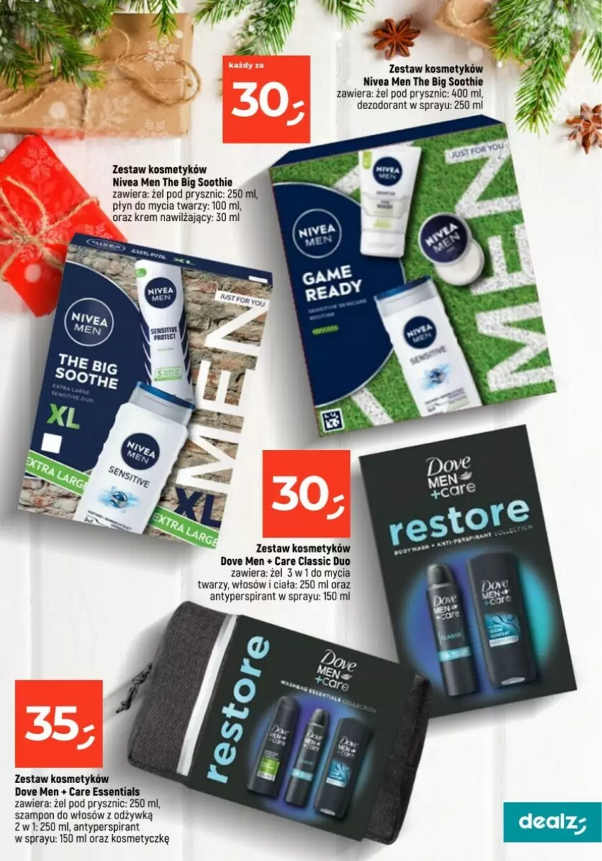 Gazetka promocyjna Dealz - ważna 21.11 do 27.11.2024 - strona 16 - produkty: Antyperspirant, Dezodorant, Dove, Krem nawilżający, Nivea, Nivea Men, Płyn do mycia, Szampon