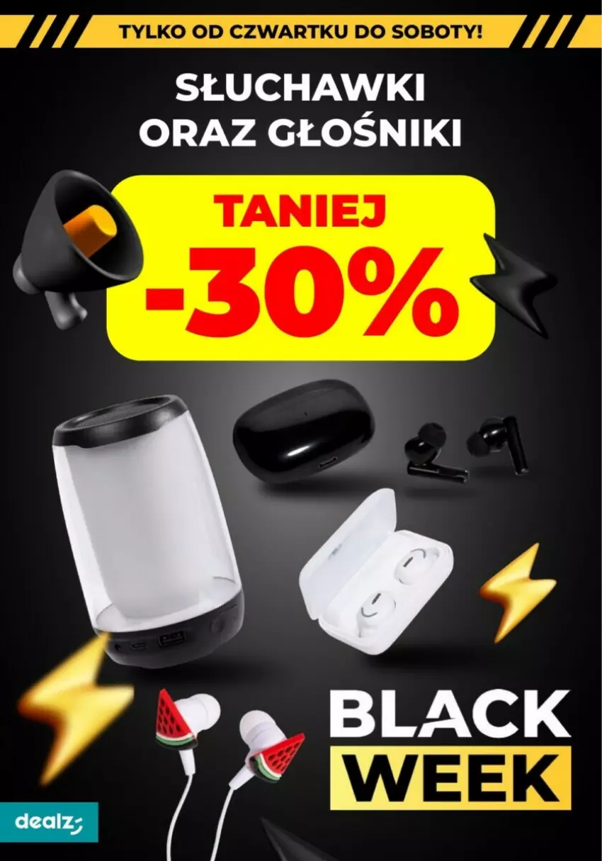 Gazetka promocyjna Dealz - ważna 21.11 do 27.11.2024 - strona 19 - produkty: Głośnik, Słuchawki