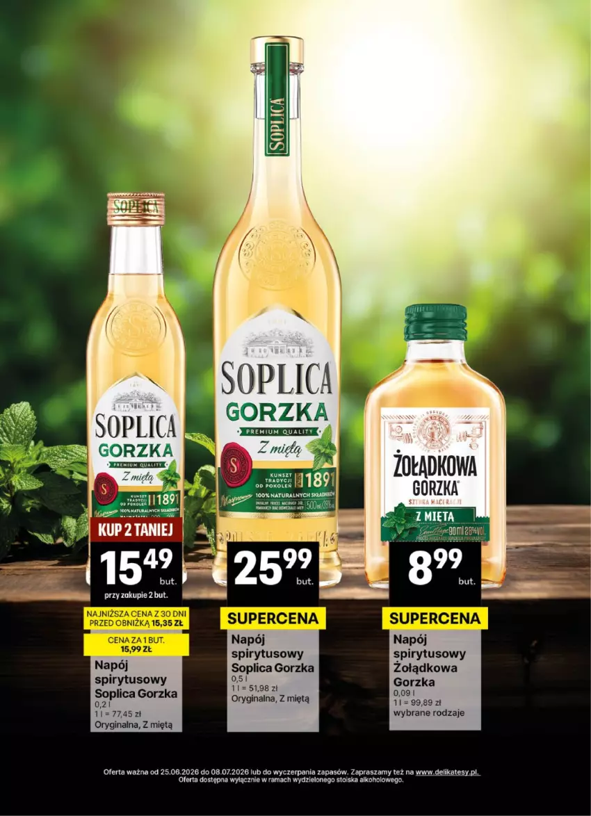Gazetka promocyjna Delikatesy Centrum - Delibarek DC26-DC27 - ważna 25.06 do 08.07.2026 - strona 10 - produkty: Gin, Napój, Rama, Soplica
