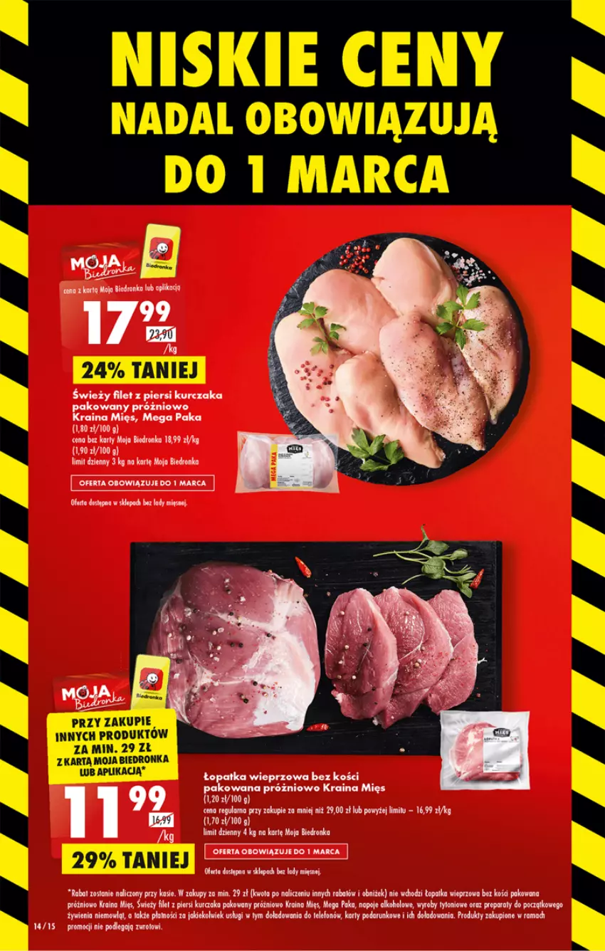 Gazetka promocyjna Biedronka - ważna 27.02 do 04.03.2023 - strona 14 - produkty: Filet z piersi kurczaka, Kurczak