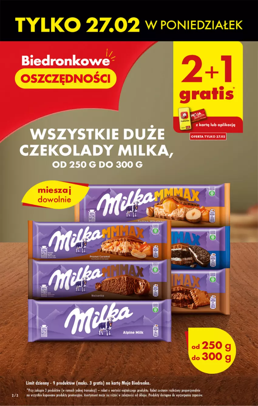 Gazetka promocyjna Biedronka - ważna 27.02 do 04.03.2023 - strona 2 - produkty: Gra, Milka, Por, Rama