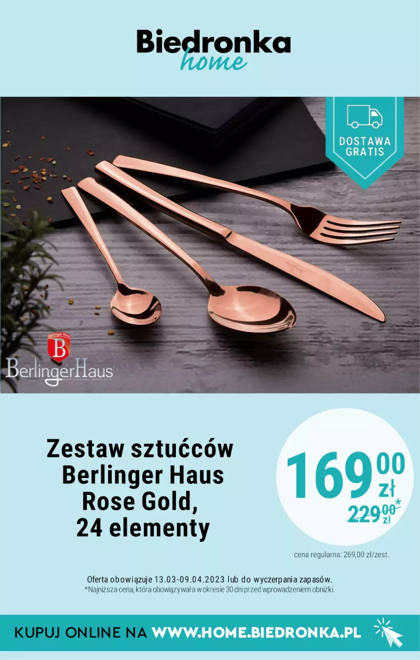 Gazetka promocyjna Biedronka - Biedronka Home - ważna 13.03 do 09.04.2023 - strona 4 - produkty: Zestaw sztućców