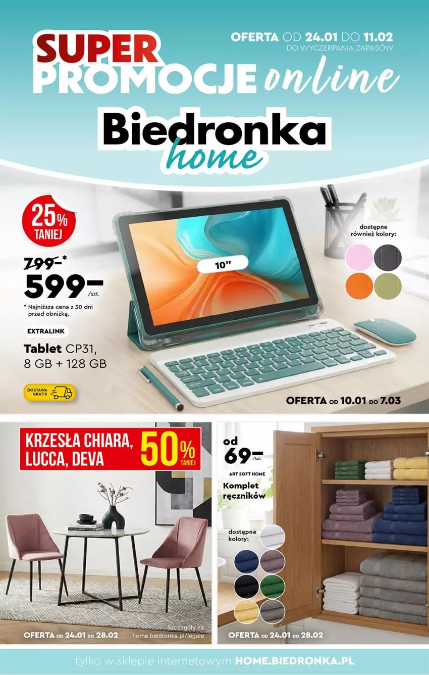 Gazetka promocyjna Biedronka - Home - ważna 24.01 do 31.01.2026 - strona 1 - produkty: Gra, Ręcznik, Tablet