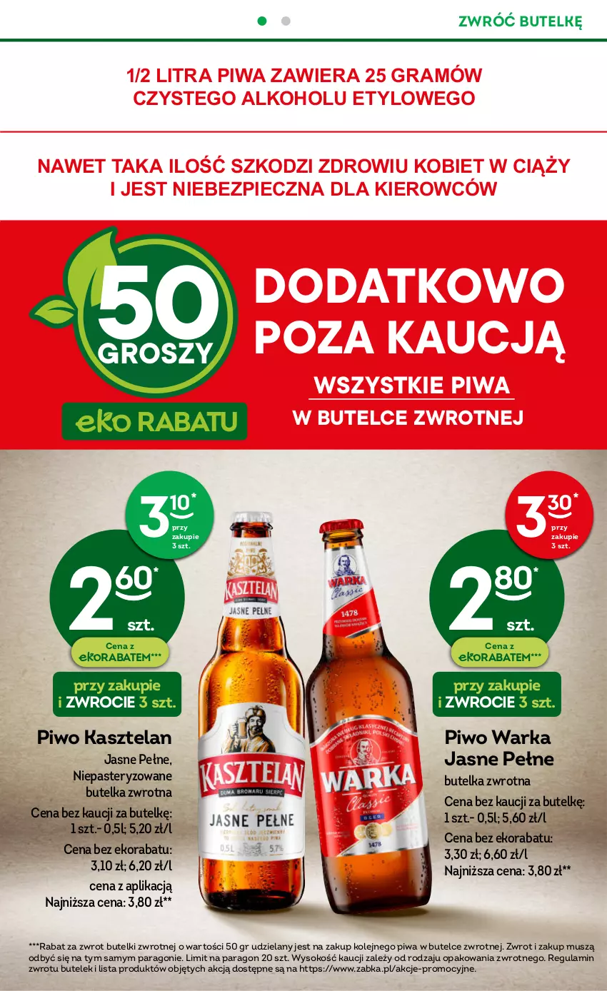 Gazetka promocyjna Żabka - ważna 20.12.2023 do 02.01.2024 - strona 22 - produkty: Gra, Kasztelan, Mus, Olej, Piec, Piwa, Piwo, Sok, Warka