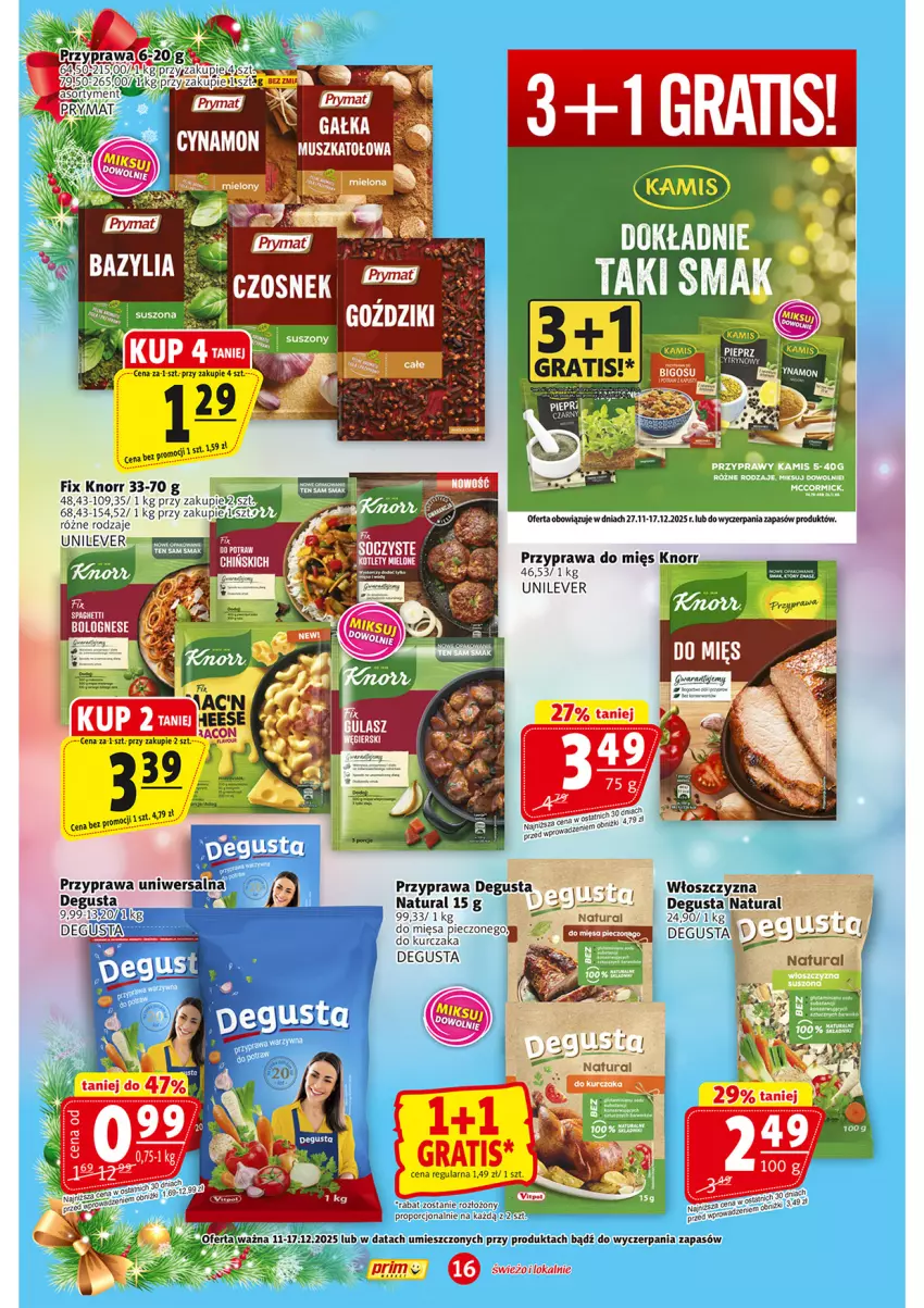 Gazetka promocyjna Prim Market - ważna 11.12 do 17.12.2025 - strona 16 - produkty: Gra, Knorr, Mus, Piec, Por