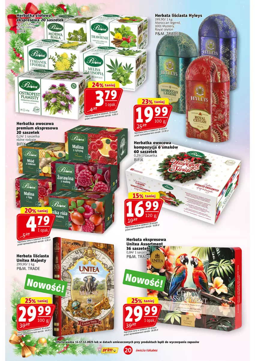 Gazetka promocyjna Prim Market - ważna 11.12 do 17.12.2025 - strona 20 - produkty: Herbata