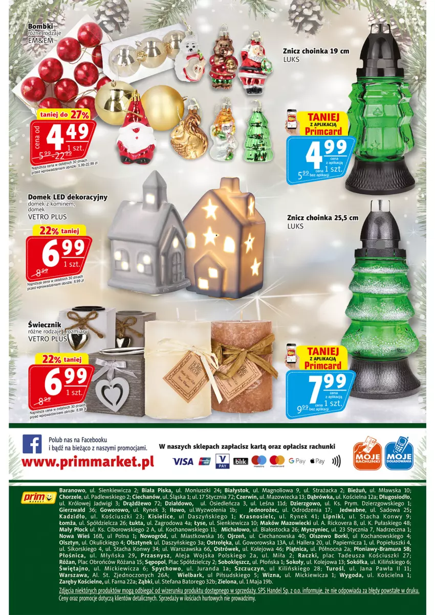 Gazetka promocyjna Prim Market - ważna 11.12 do 17.12.2025 - strona 32 - produkty: Bombki, Choinka, Fa, Inka, Jednorożec, Kisiel, Koc, Mysz, Ogród, Olej, Papier, Piątnica, Róża, Sok, Sokół, Stock, Znicz