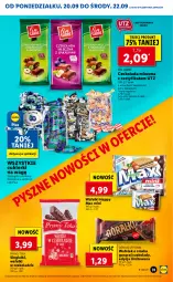 Gazetka promocyjna Lidl - GAZETKA - Gazetka - ważna od 22.09 do 22.09.2021 - strona 31 - produkty: Gin, Cukier, Wafelek, Czekolada mleczna, Czekolada, Cukierki, Kakao, Góralki