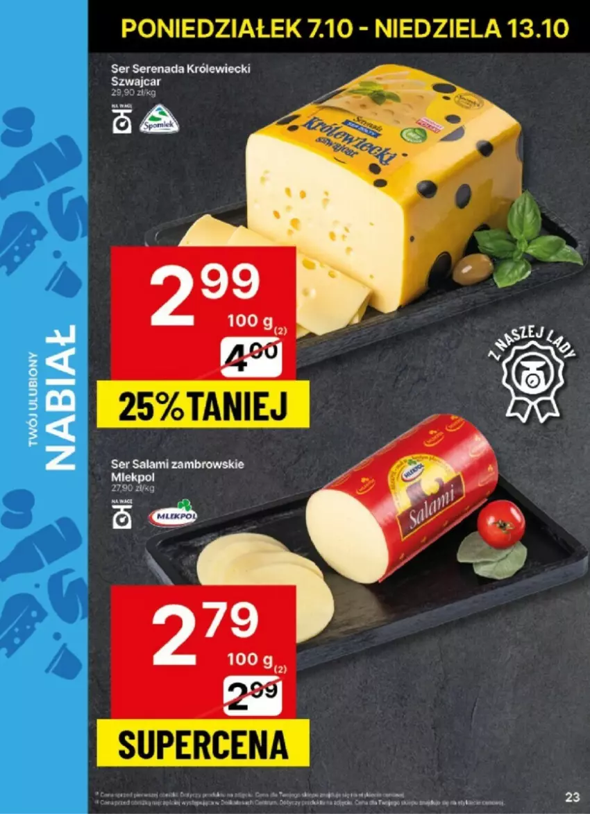 Gazetka promocyjna Delikatesy Centrum - ważna 07.10 do 13.10.2024 - strona 16 - produkty: Salami, Ser, Ser salami