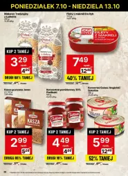 Gazetka promocyjna Delikatesy Centrum - Gazetka - ważna od 13.10 do 13.10.2024 - strona 19 - produkty: Koncentrat pomidorowy, Makaron, Sok, Ser, Rum, Por, Gry, Era Ryb, Sokołów, Pudliszki, Kasza, Kasza gryczana