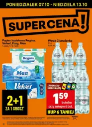 Gazetka promocyjna Delikatesy Centrum - Gazetka - ważna od 13.10 do 13.10.2024 - strona 2 - produkty: Gin, Papier, Tran, Papier toaletowy, Velvet, Foxy, Woda, Cisowianka