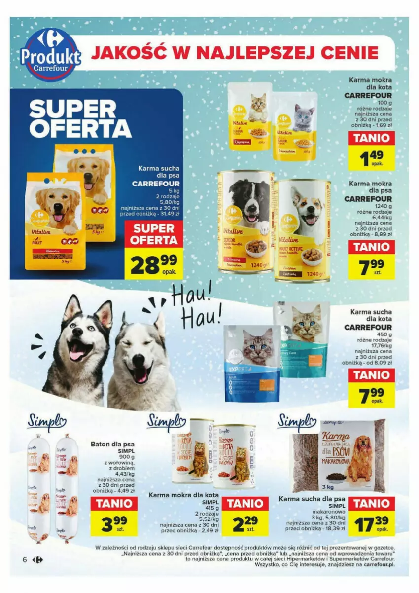 Gazetka promocyjna Carrefour - ważna 07.02 do 17.02.2024 - strona 12 - produkty: Baton, Baton dla psa, Makaron