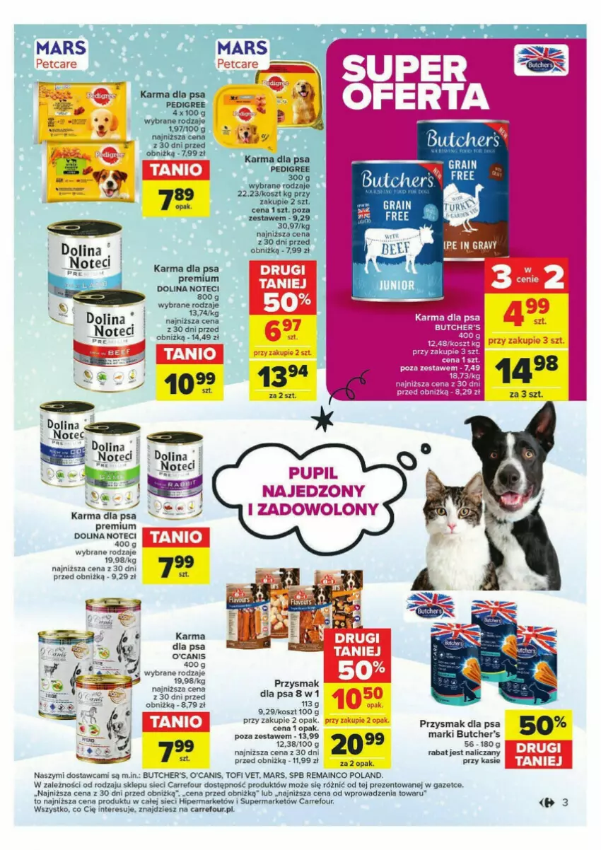 Gazetka promocyjna Carrefour - ważna 07.02 do 17.02.2024 - strona 9 - produkty: Butcher's, Fa, Gra, Kosz, Mars, Pedigree, Przysmak dla psa