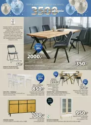 Gazetka promocyjna Jysk - Gazetka - ważna od 29.09 do 29.09.2024 - strona 19 - produkty: Witryna, Krzesło składane, Sos, Papier, Stół, Kredens, Krzesło, Aksam