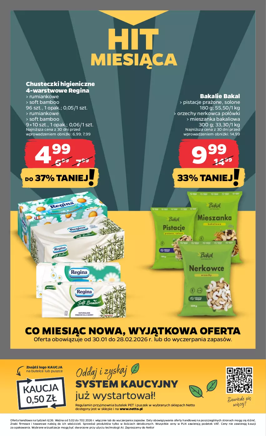 Gazetka promocyjna Netto - Od Czwartku - ważna 05.02 do 07.02.2026 - strona 20 - produkty: Chusteczki, Gin, Mieszanka bakaliowa, Pistacje, Rum