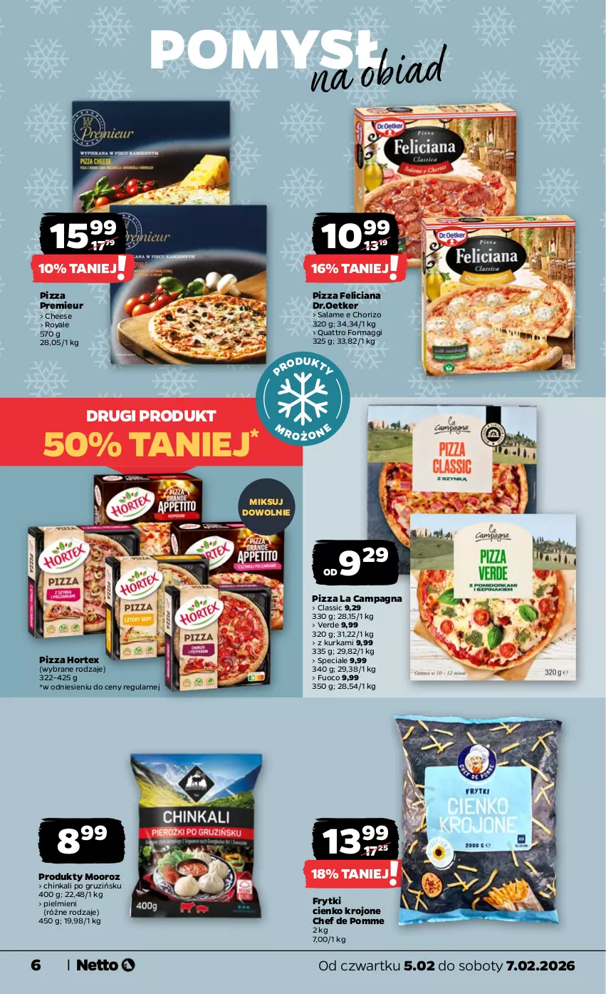 Gazetka promocyjna Netto - Od Czwartku - ważna 05.02 do 07.02.2026 - strona 6 - produkty: Feliciana, Frytki, Hortex, Inka, Maggi, Pizza