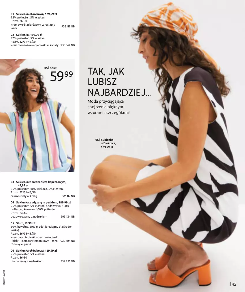 Gazetka promocyjna Bonprix - LETNI LOOK - ważna 17.07.2023 do 17.01.2024 - strona 47 - produkty: Moda, Sukienka, Wełna