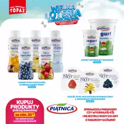 Gazetka promocyjna Topaz - Gazetka - Gazetka - ważna od 13.10 do 13.10.2024 - strona 16 - produkty: Jogurt naturalny, Gry, Gra, Piątnica, Jogurt, Jogurt pitny