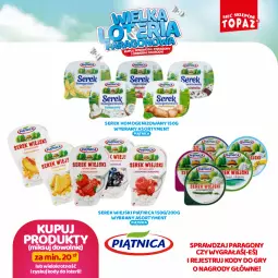 Gazetka promocyjna Topaz - Gazetka - Gazetka - ważna od 13.10 do 13.10.2024 - strona 17 - produkty: Serek wiejski, Ser, Gry, Gra, Piątnica, Serek homogenizowany, Serek