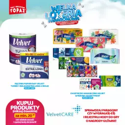 Gazetka promocyjna Topaz - Gazetka - Gazetka - ważna od 13.10 do 13.10.2024 - strona 64 - produkty: Gry, Gra, Papier, Velvet, Ręcznik, Rolki, Chusteczki