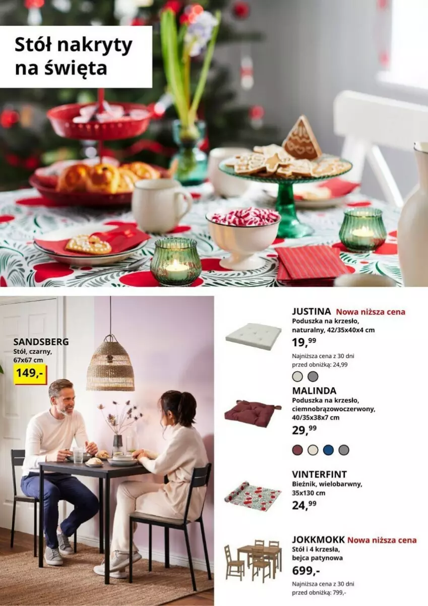 Gazetka promocyjna Ikea - ważna 02.11 do 30.11.2023 - strona 19 - produkty: Bieżnik, Krzesło, Poduszka, Stół