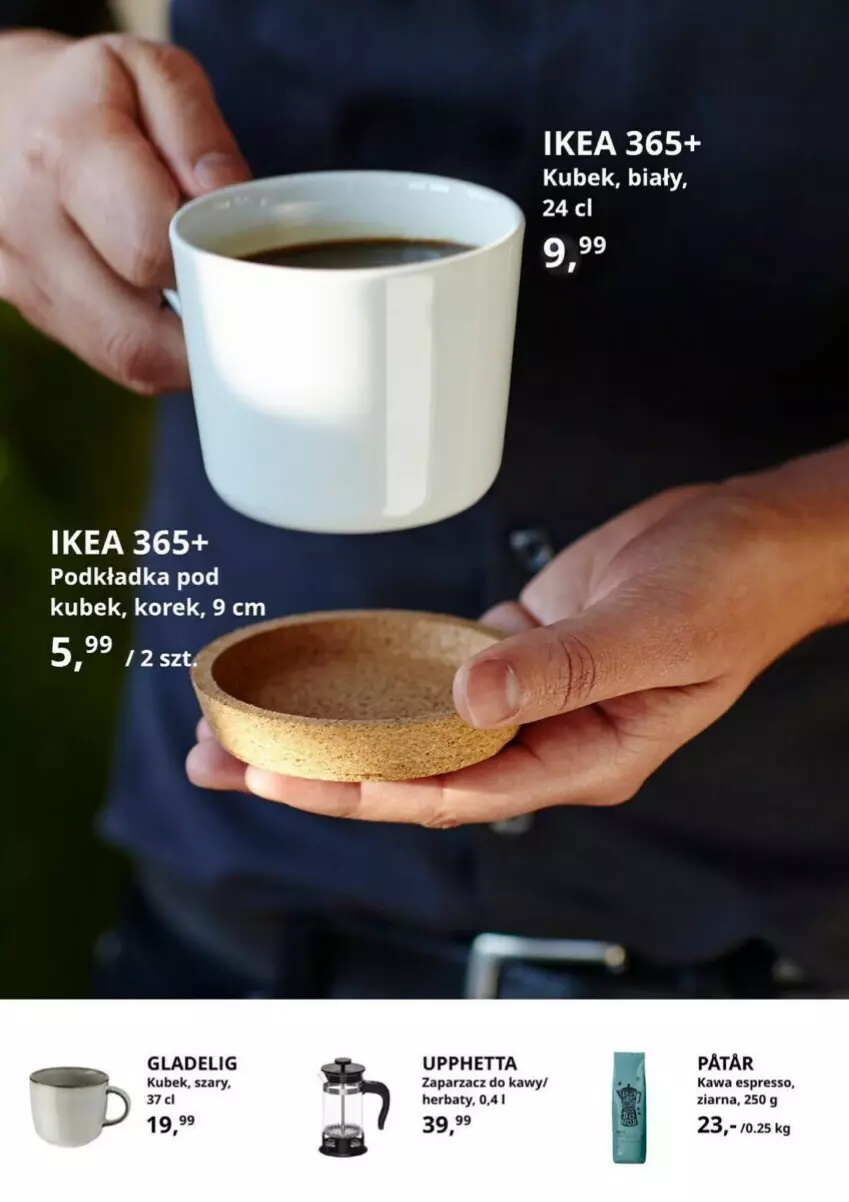 Gazetka promocyjna Ikea - ważna 02.11 do 30.11.2023 - strona 38 - produkty: Kawa, Kubek, Podkład, Podkładka, Zaparzacz, Zaparzacz do kawy