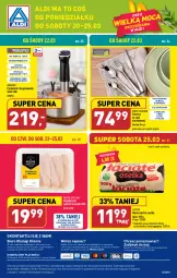 Gazetka promocyjna Aldi - COŚ na przyszły tydzień - Gazetka - ważna od 25.03 do 25.03.2023 - strona 16 - produkty: Kurczak, Sok, Por, Noż, Mięsne specjały, O nas, Biuro, Masło