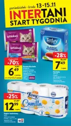 Gazetka promocyjna Intermarche - Gazetka Intermarche - Gazetka - ważna od 15.11 do 15.11.2023 - strona 42 - produkty: Papier, Whiskas, Papier toaletowy, Tetley, Foxy, Herbata