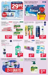 Gazetka promocyjna Stokrotka - Supermarket - Gazetka - ważna od 06.10 do 06.10.2021 - strona 12 - produkty: Nivea Men, Mydło w płynie, Por, Gra, Coccolino, Palmolive, Papier, Pasta do zębów, Pianka do golenia, Tampony, Papier toaletowy, Velvet, Lacalut, Płyn do płukania, Chusteczki, Mydło, Flora, O.B., Nivea